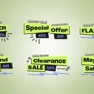 Animated Discount Lower Thirds After Effects Template Animated Discount Lower Thirds After Effects Template