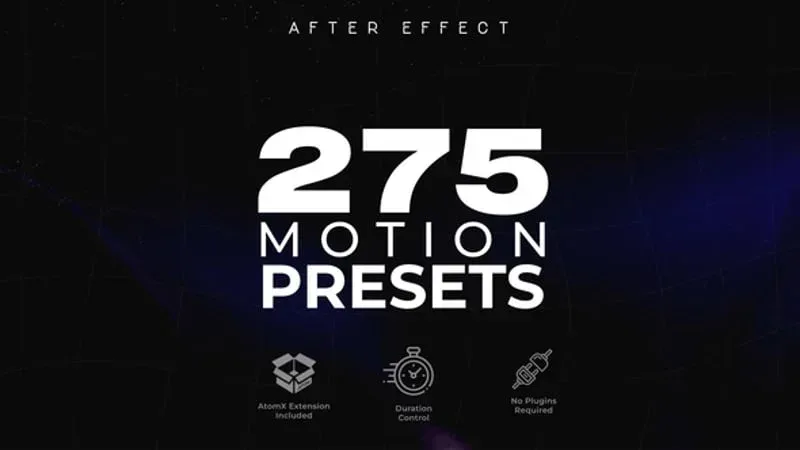 After Effects Project Modern Motion Animation Presets