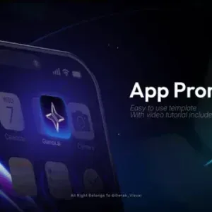 App Promo with 3D Smartphones After Effects Template App Promo with 3D Smartphones After Effects Template
