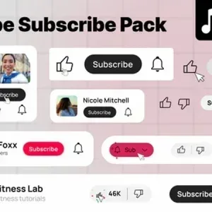 قالب أزرار الاشتراك في يوتيوب لأفتر إفكت قالب أزرار الاشتراك في يوتيوب لأفتر إفكت