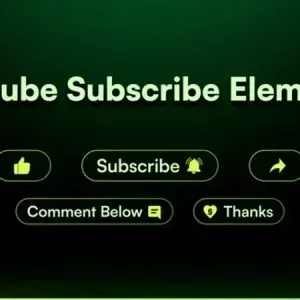 YouTube Subscribe Elements Video After Effects Template YouTube Subscribe Elements Video After Effects Template