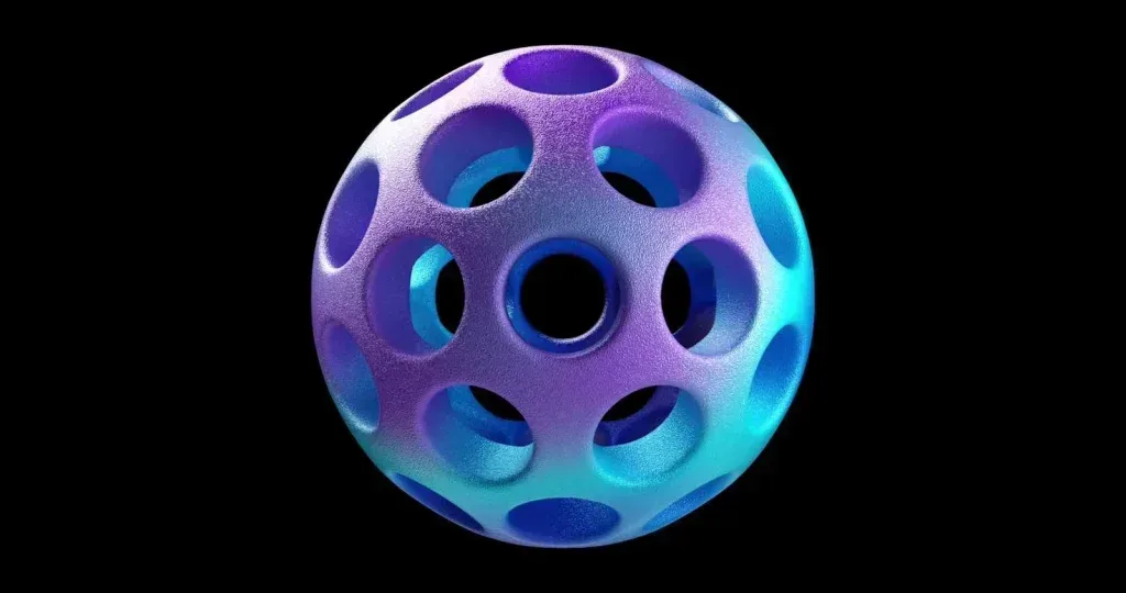Video Footage Dynamic 3D Color Rotating Sphere Video
