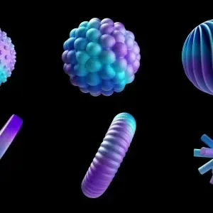 Abstract 3D Loop Animation Pack, 6 Pack Stock Footage Abstract 3D Loop Animation Pack, 6 Pack Stock Footage