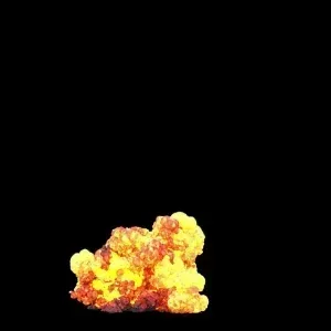 Cinematic Explosion with Rising Black Stock Footage Cinematic Explosion with Rising Black Stock Footage