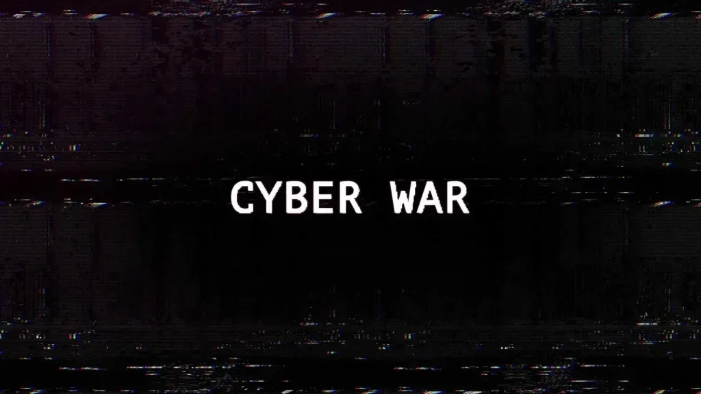 Video Footage Cyber War Glitch Text Digital