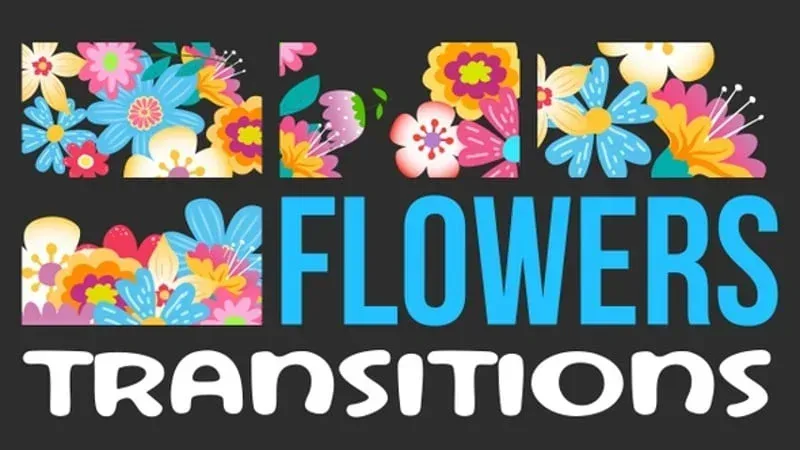 Video Footage Vibrant Floral Blooming Video Transitions