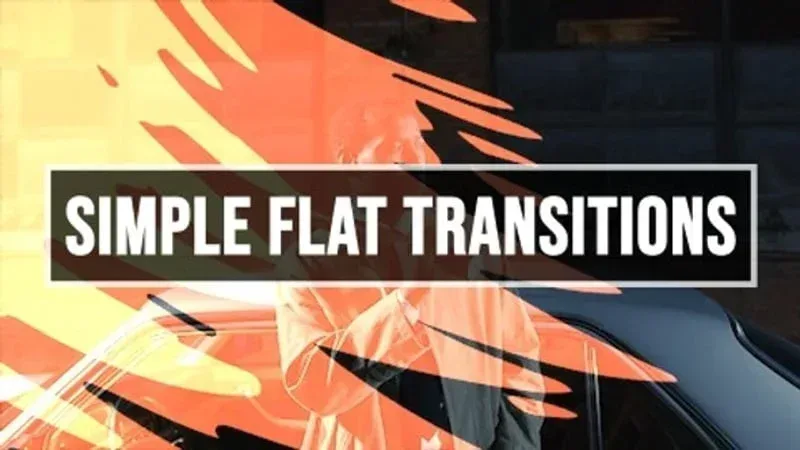 Video Footage Simple Flat Transitions Video Pack 10