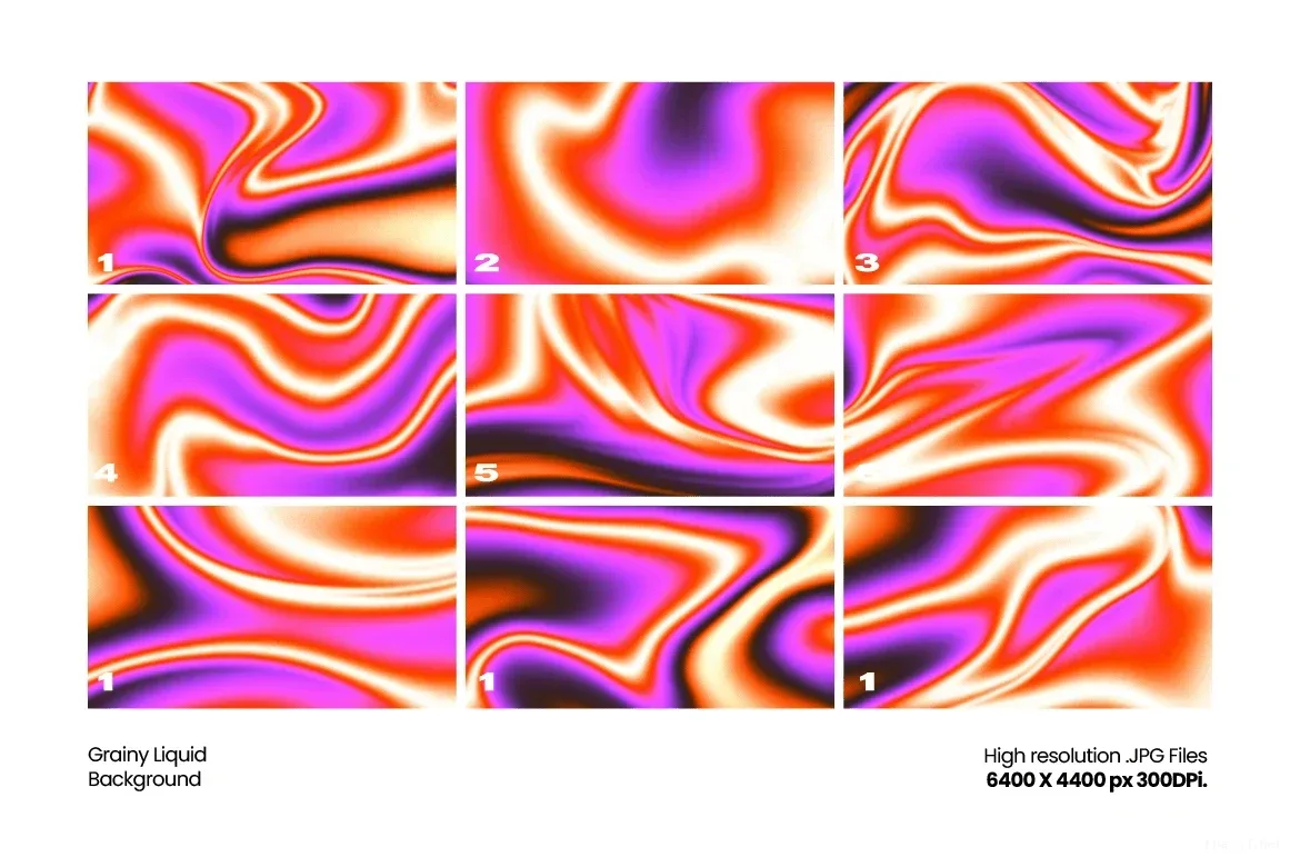 Pink Neon Grainy Liquid Background