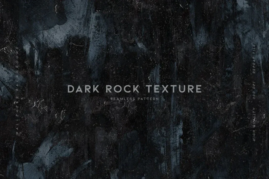 Graphic Asset Dark, Dark rock texture seamless pattern with rough detailed surface