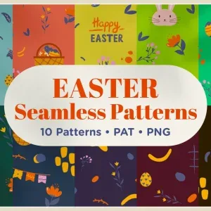 Easter Seamless Tileable Patterns Easter Seamless Tileable Patterns