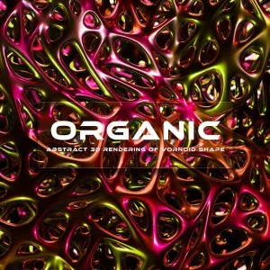 3D Organic Metal Background 3D Organic Metal Background