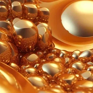 3D Abstract Golden Liquid Background 3D Abstract Golden Liquid Background