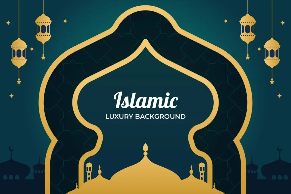 Islamic Mosque Silhouette Background
