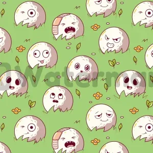 Golf Balls Vector Pattern Golf Balls Vector Pattern