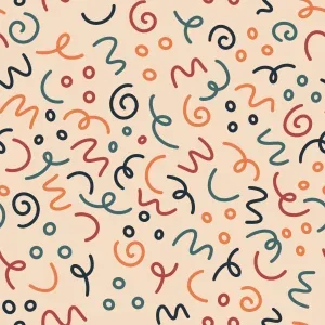 Curly Line Seamless Pattern Curly Line Seamless Pattern