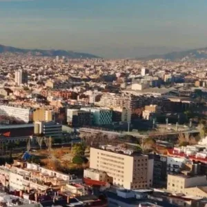 Vertical Barcelona City Sunset Stock Footage Vertical Barcelona City Sunset Stock Footage