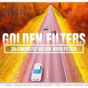 Cinematic Golden Filters After Effects Template Cinematic Golden Filters After Effects Template