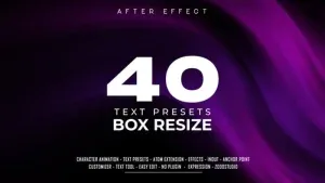 Box Resize Kinetic Title After Effects Template Box Resize Kinetic Title After Effects Template