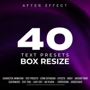 Box Resize Kinetic Title After Effects Template Box Resize Kinetic Title After Effects Template