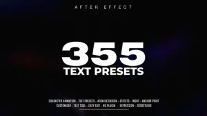 Modern Kinetic Typography After Effects Project