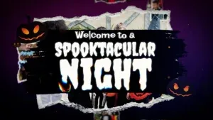 Halloween Glitch Slideshow After Effects Template