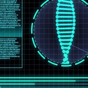 Futuristic Digital Interface Data Display with Neon Green Circular Stock Footage Futuristic Digital Interface Data Display with Neon Green Circular Stock Footage