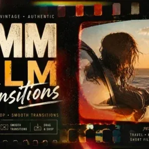 Retro Film Transitions with Light Leaks and Scratches Stock Footage Retro Film Transitions with Light Leaks and Scratches Stock Footage
