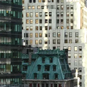 City Buildings with Windows on Sunny Day Stock Footage City Buildings with Windows on Sunny Day Stock Footage
