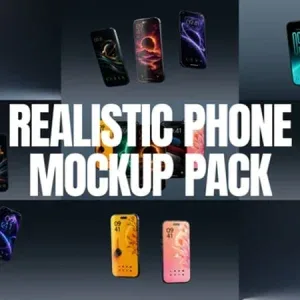 Realistic 3D Smartphone Mockup After Effects Template Realistic 3D Smartphone Mockup After Effects Template