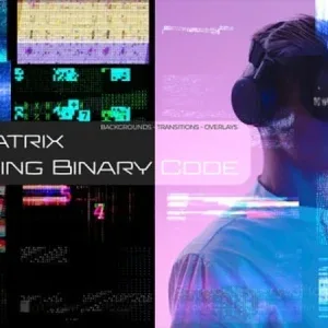 Cyberpunk Binary Code and Glitch Video Backgrounds Collection Stock Footage Cyberpunk Binary Code and Glitch Video Backgrounds Collection Stock Footage