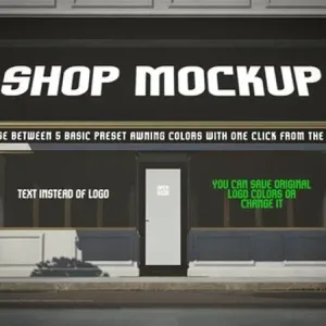 3D Shop Storefront Logo Reveal After Effects Template 3D Shop Storefront Logo Reveal After Effects Template