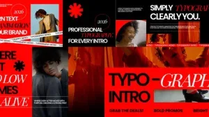 Dynamic Kinetic Typography Intro – After Effects Template