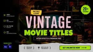 Vintage Cinematic Title – After Effects Template Vintage Cinematic Title – After Effects Template