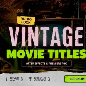 Vintage Cinematic Title – After Effects Template Vintage Cinematic Title – After Effects Template