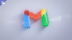 Digital 3D Voxel Logo Reveal – After Effects Template