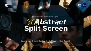 Abstract Split-Screen Geometric – After Effects Template Abstract Split-Screen Geometric – After Effects Template