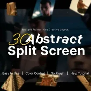 Abstract Split-Screen Geometric – After Effects Template Abstract Split-Screen Geometric – After Effects Template