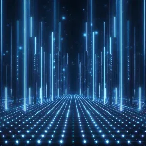 Futuristic Blue Glowing Grid Motion Graphics Futuristic Blue Glowing Grid Motion Graphics