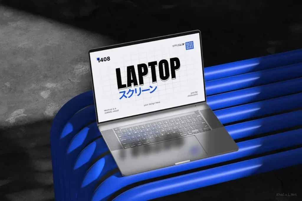 laptop screen Photoshop Mockup