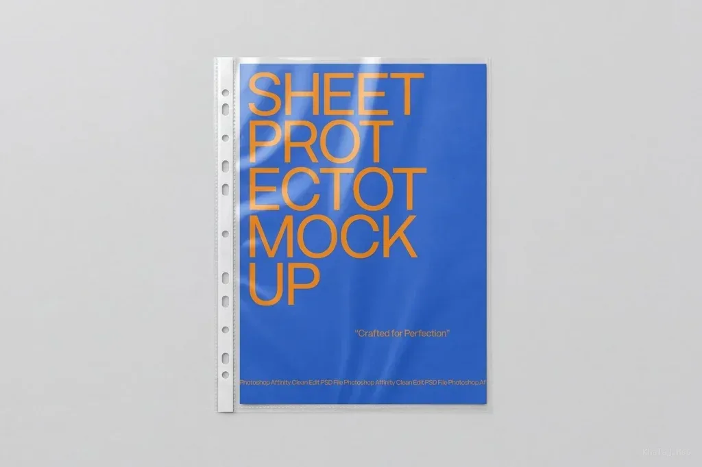 sheet protector Photoshop Mockup