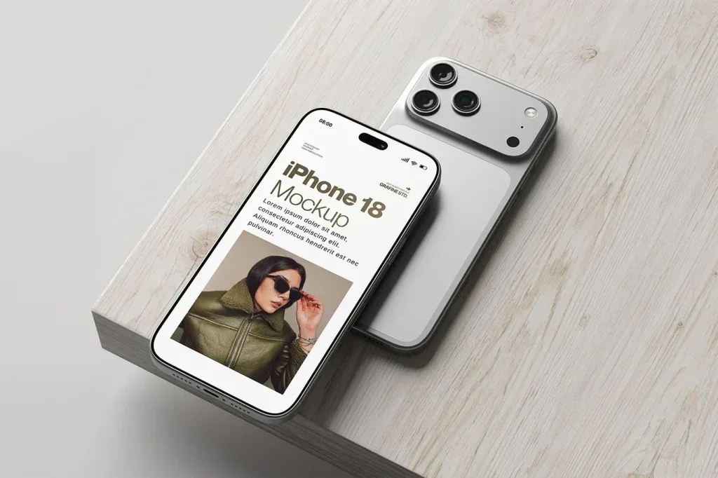 iPhone 18 Pro Photoshop Mockup