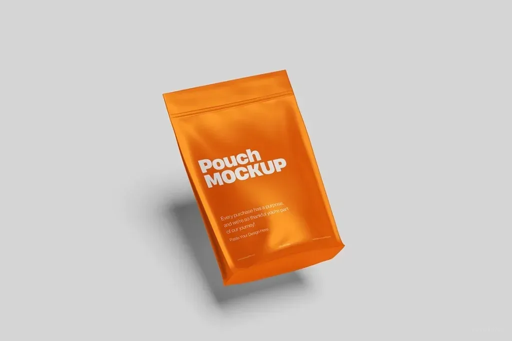 packaging pouch set Photoshop Mockup