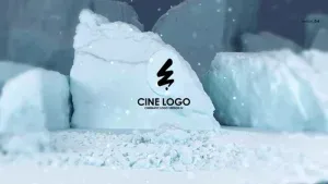 3D Arctic Landscape Logo Reveal After Effects Template