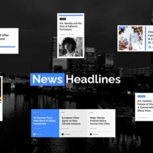 News Headlines Broadcast Layout Premiere Pro Template News Headlines Broadcast Layout Premiere Pro Template