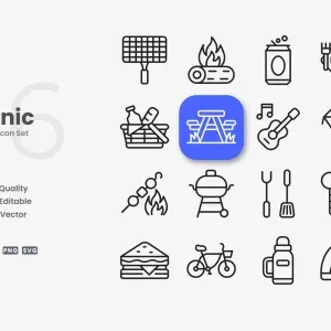 picnic outline Icon picnic outline Icon