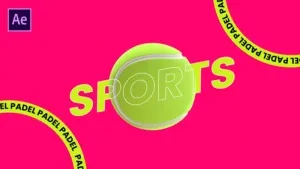 Padel Sport Tournament Logo After Effects Template Padel Sport Tournament Logo After Effects Template