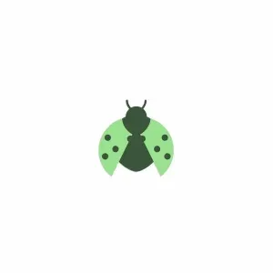 Green Ladybug Opening Wings Motion Graphics Green Ladybug Opening Wings Motion Graphics