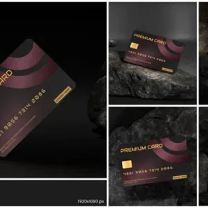 3D Credit Card Dark Stone After Effects Template 3D Credit Card Dark Stone After Effects Template