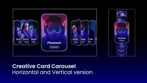 Glassmorphism Profile Card After Effects Template