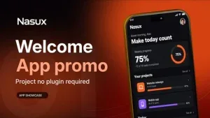 Minimalist Smartphone App Promo After Effects Template